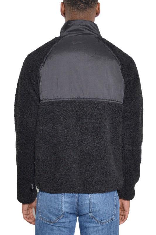 Full Zip Sherpa Jacket - Three Mad Hatters Mercantile 
