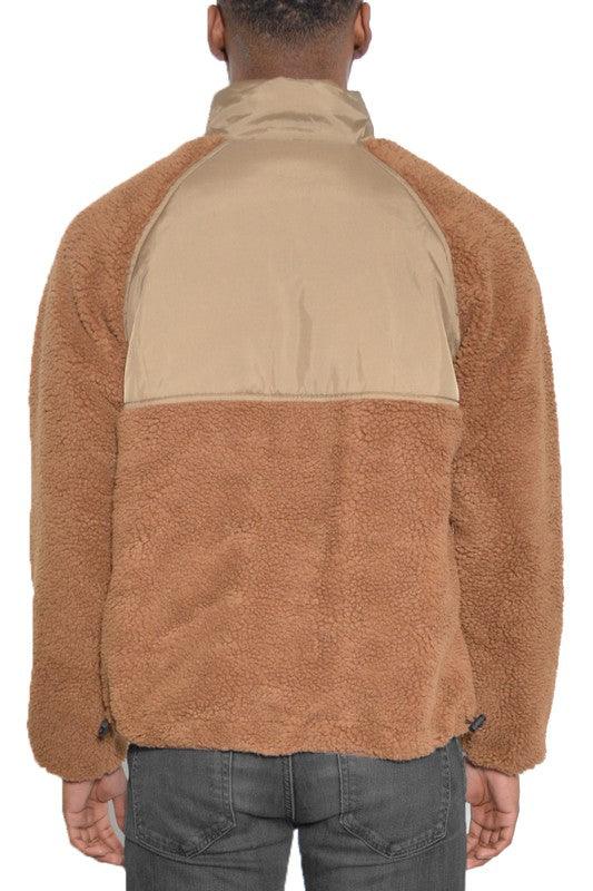 Full Zip Sherpa Jacket - Three Mad Hatters Mercantile 