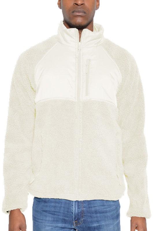 Full Zip Sherpa Jacket - Three Mad Hatters Mercantile 