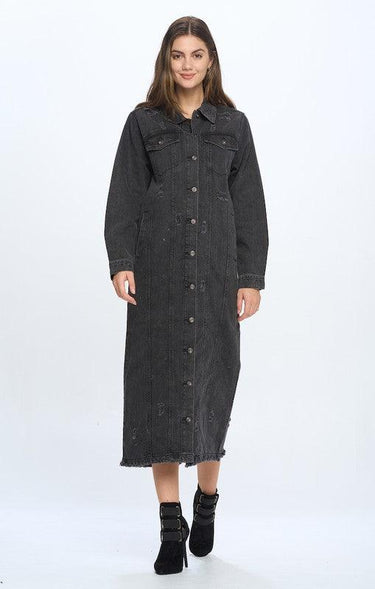 The Ultimate Denim Duster: Blue Age Long Denim Jacket