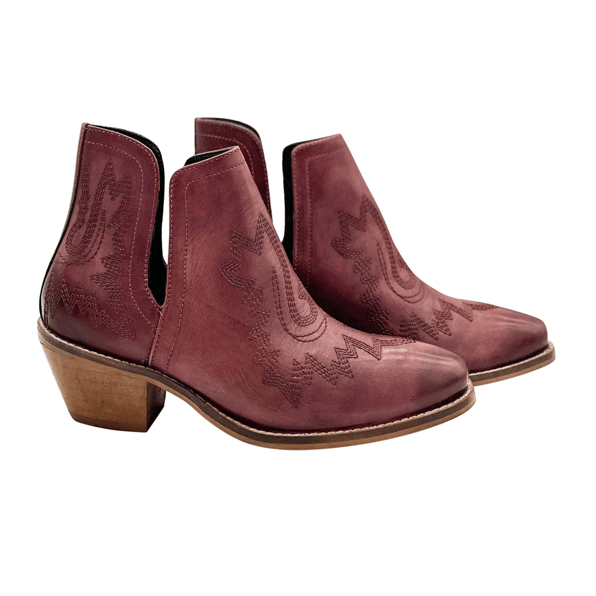 Kickin' Booties in Burgundy - Three Mad Hatters Mercantile 