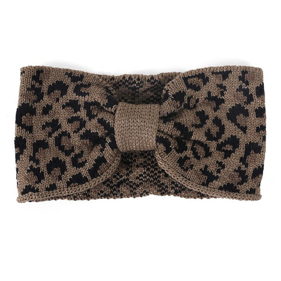 LEOPARD PRINT WINTER HEADBAND Winter Headband TZTZ Os 