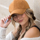 Suede Boyfriend Ball Cap