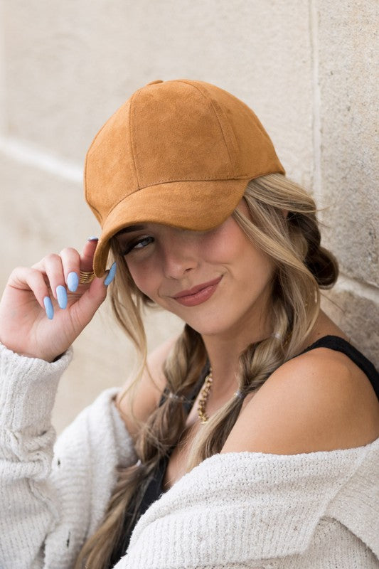 Suede Boyfriend Ball Cap Hat Hats   