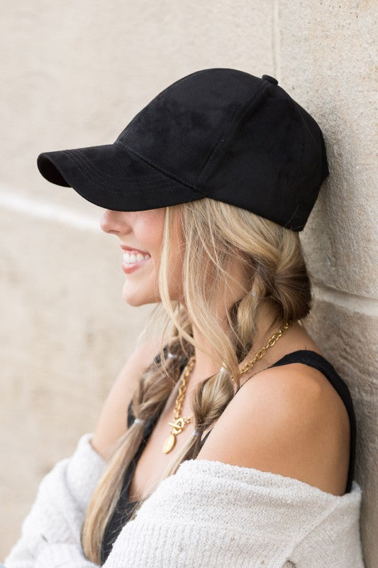 Suede Boyfriend Ball Cap Hat Hats   