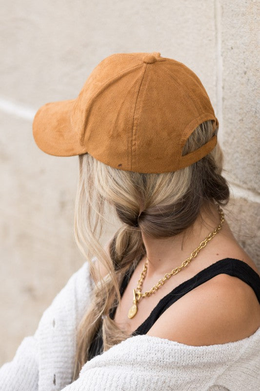 Suede Boyfriend Ball Cap Hat Hats   