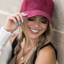 Suede Boyfriend Ball Cap