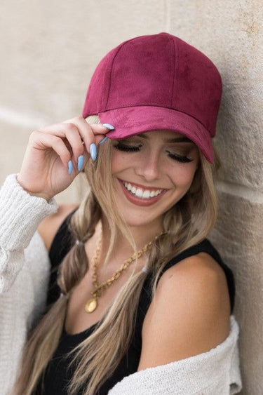 Suede Boyfriend Ball Cap