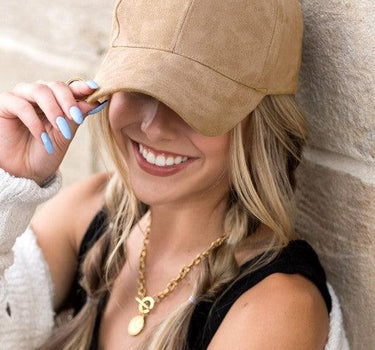 Suede Boyfriend Ball Cap