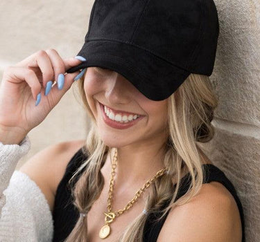 Suede Boyfriend Ball Cap