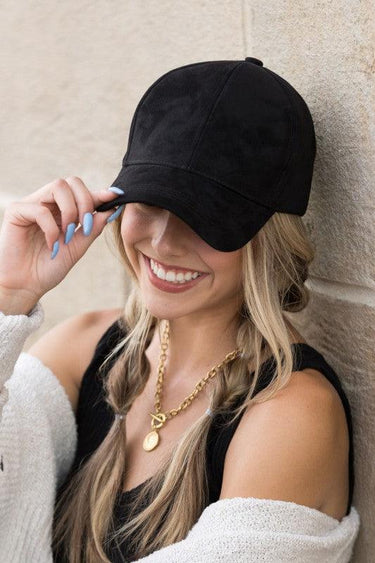 Suede Boyfriend Ball Cap