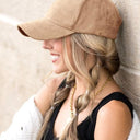 Suede Boyfriend Ball Cap