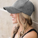 Suede Boyfriend Ball Cap
