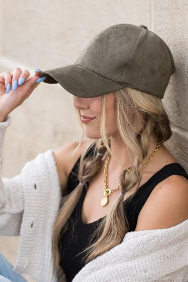 Suede Boyfriend Ball Cap