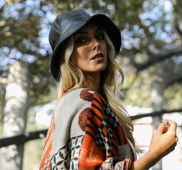 Bucketloads of Charm Vegan Leather Hat