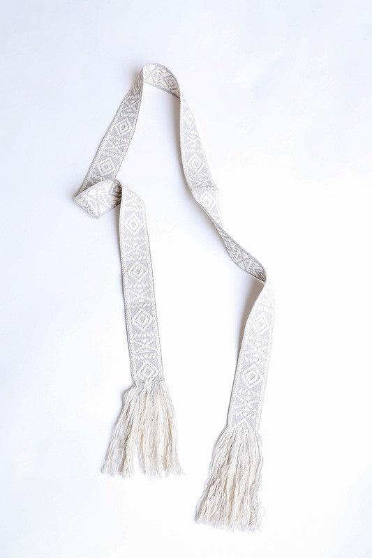 The Kristi -Aztec Tie Belt - Three Mad Hatters Mercantile 