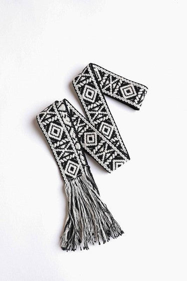 The Kristi -Aztec Tie Belt