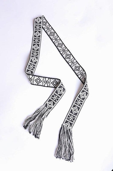 The Kristi -Aztec Tie Belt