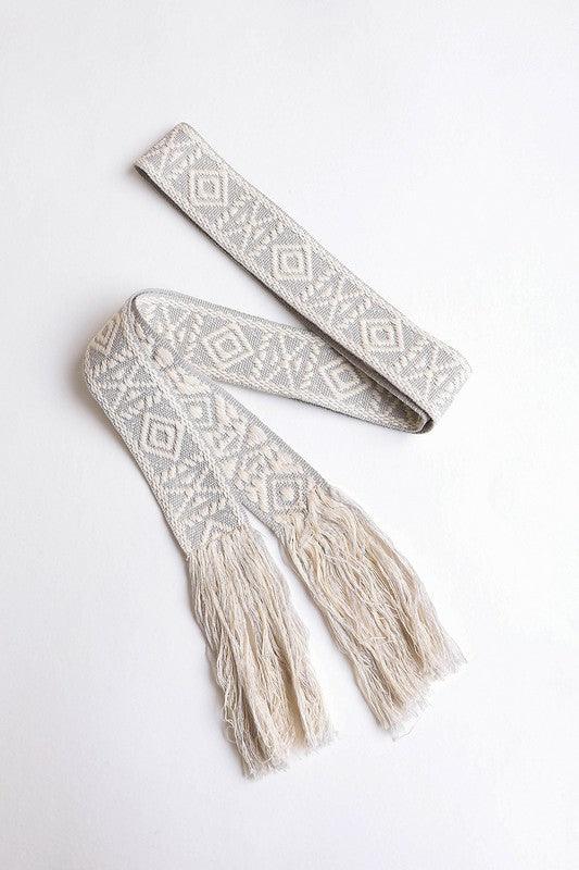 The Kristi -Aztec Tie Belt - Three Mad Hatters Mercantile 