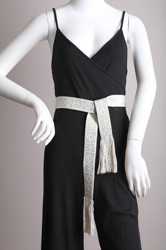 The Kristi -Aztec Tie Belt - Three Mad Hatters Mercantile 