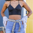 The Kristi -Aztec Tie Belt