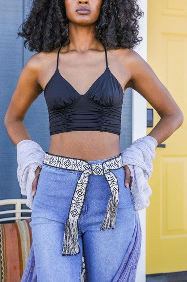 The Kristi -Aztec Tie Belt