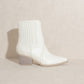 OASIS SOCIETY Dawn - Paneled Western Bootie Bootie WHITE 6 