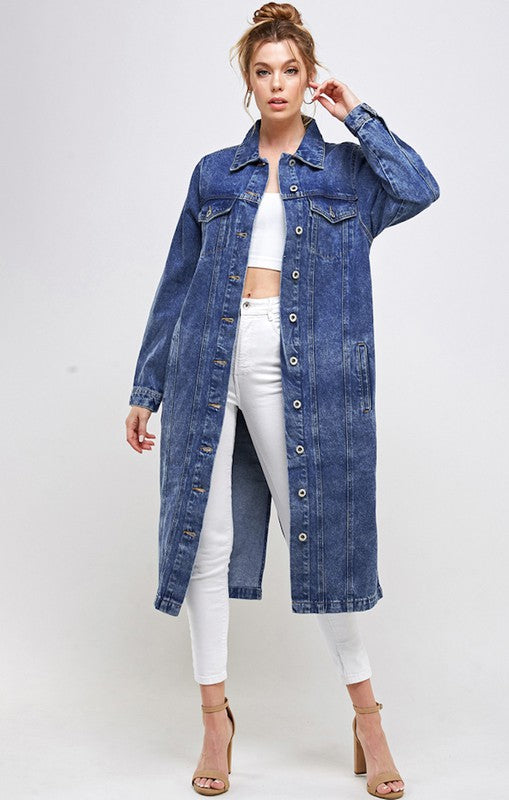 NON-STRETCH THIRD QUARTER DENIM JACKET Denim Jacket DARK S 