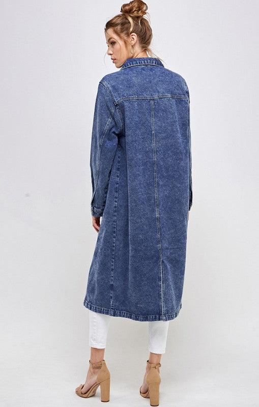 The Original Blue Age Non-Stretch Three-Quarter Denim Jacket - Three Mad Hatters Mercantile 