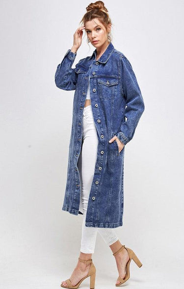 The Original Blue Age Non-Stretch Three-Quarter Denim Jacket