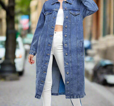The Original Blue Age Non-Stretch Three-Quarter Denim Jacket