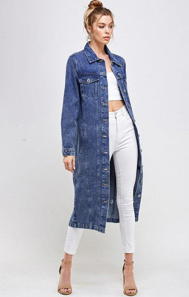 The Original Blue Age Non-Stretch Three-Quarter Denim Jacket