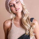 Boucle Rib Knit Beret