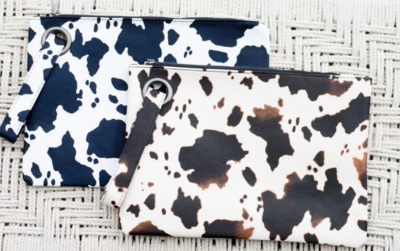 Cow Print Oversized Everyday Clutch Cow Print Clutch   