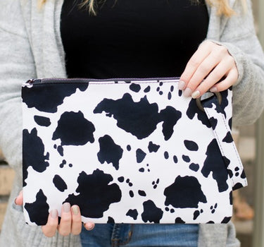Cow Print Oversized Everyday Clutch