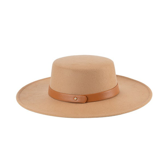 The Classic Fedora with Leather Band Fedora Hat   