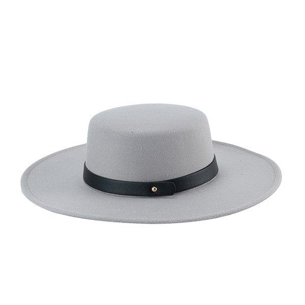 The Classic Fedora with Leather Band - Three Mad Hatters Mercantile 