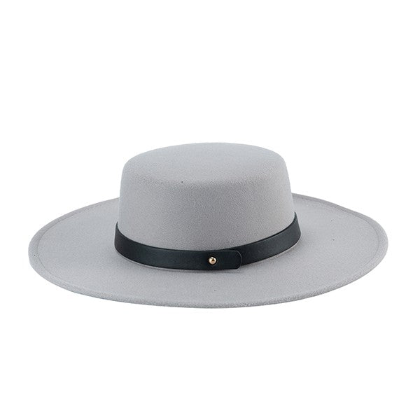 The Classic Fedora with Leather Band Fedora Hat   