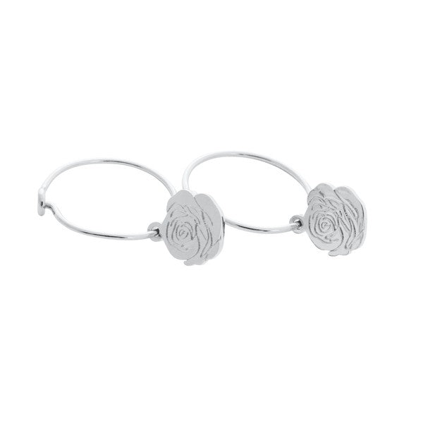 Magic Charm Rose Hoops hoop earrings   