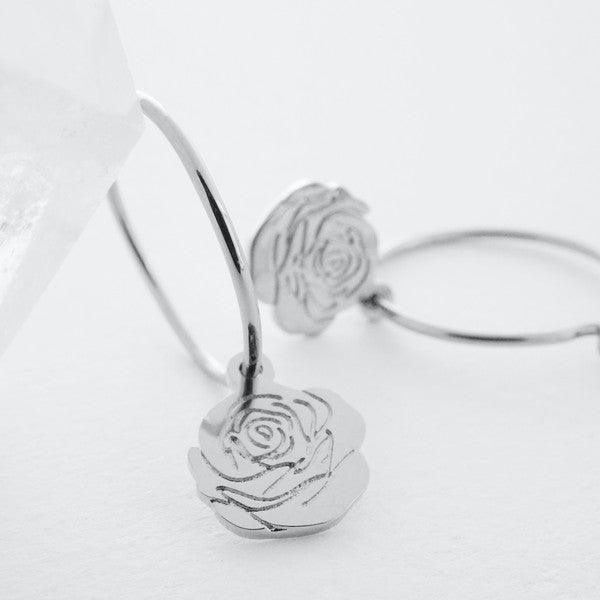 Magic Charm Rose Hoops - Three Mad Hatters Mercantile 