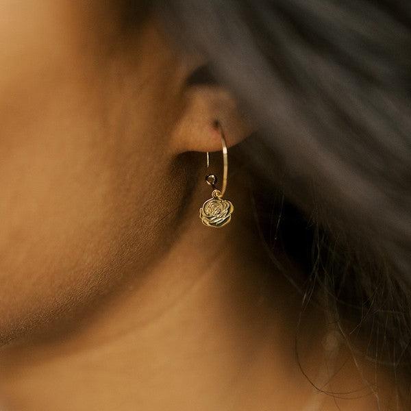 Magic Charm Rose Hoops - Three Mad Hatters Mercantile 