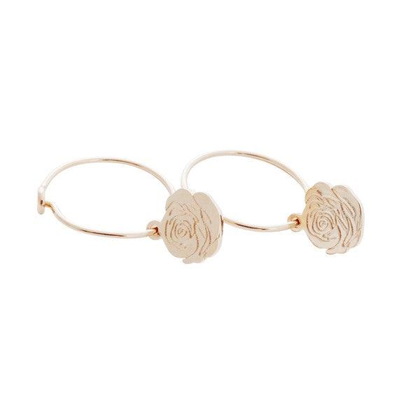 Magic Charm Rose Hoops - Three Mad Hatters Mercantile 