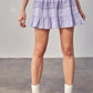 Lace Trim Detail Skirt Mini Skirt   