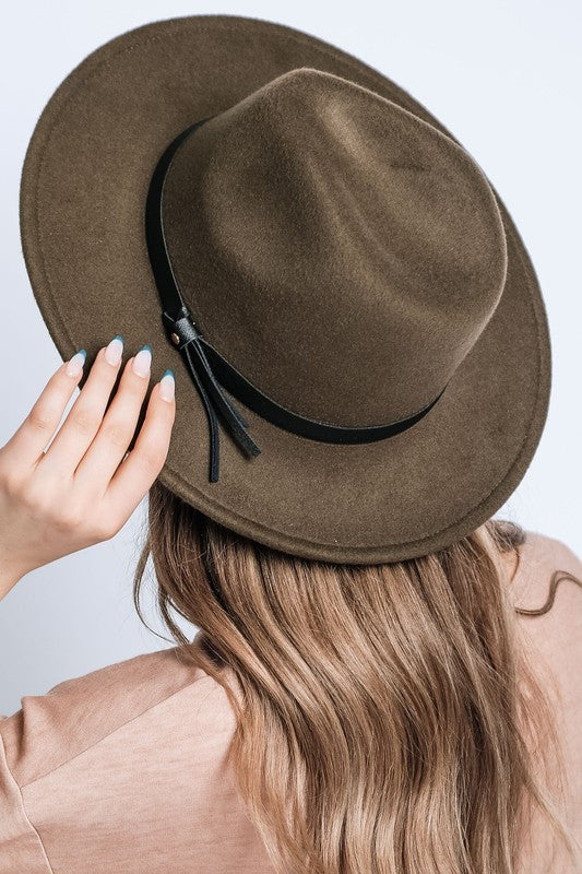 The Classic Felt Fedora Fedora Hat DARK OLIVE/DKOL Os 