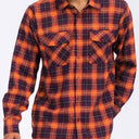 Checker Plaid Flannel Long Sleeve