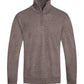 Weiv Mens Knit Quarter Zip Sweater Mens Knit Sweater BROWN S 