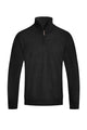 Weiv Mens Knit Quarter Zip Sweater Mens Knit Sweater BLACK S 