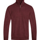 Weiv Mens Knit Quarter Zip Sweater Mens Knit Sweater MAROON S 