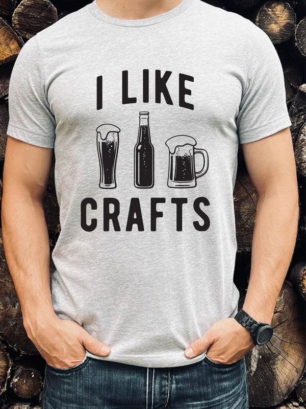 I Like Crafts Beer Crew Neck Softstyle Tee - Three Mad Hatters Mercantile 