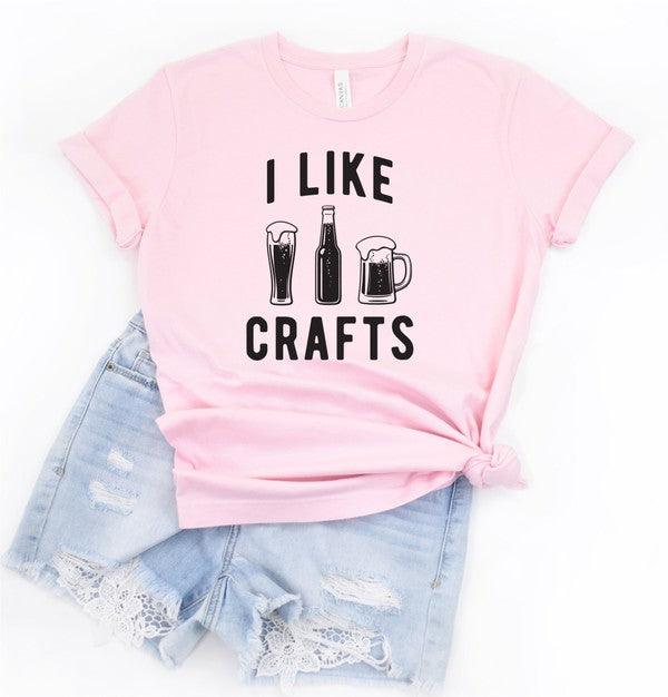 I Like Crafts Beer Crew Neck Softstyle Tee - Three Mad Hatters Mercantile 